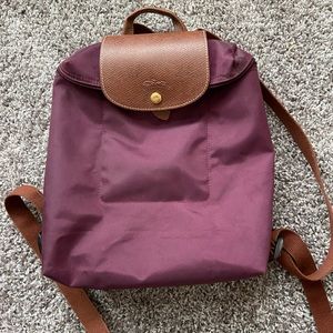 Longchamp backpack, red